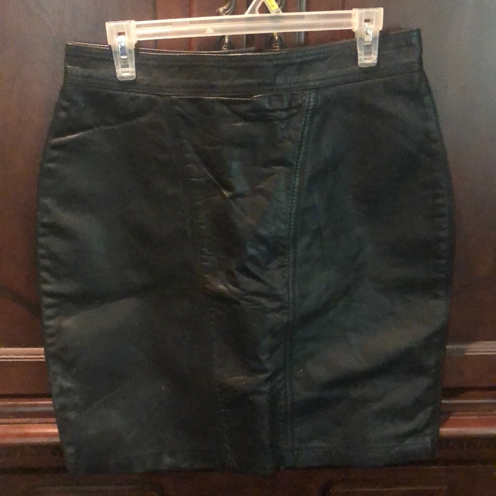 Black Leather Skirt